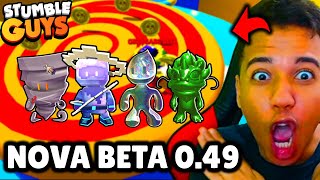 BETA 0.49! CHEGOU AGORA NOVA ATUALIZAÇÃO NO STUMBLE GUYS [NOVAS