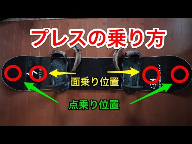 超重要【プレスの点乗り、面乗りって？】グラトリ　初心者　snowboard スノーボード