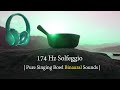 174 Hz  | Heal Emotional and Physical Pain | Natural Singing Bowl Binaural Tone |