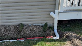 DIY Downspout Drainage- How To Properly Run Your Downspout Out Underground