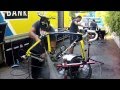 Tinkoff-Saxo - Mechanics preparing the team bikes