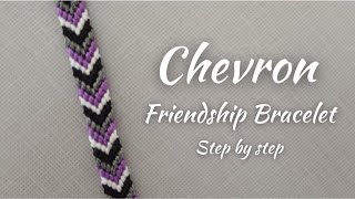 DIY Chevron Friendship Bracelet.How to Make Chevron bracelet.Easy tutorial for beginner. Gulnar