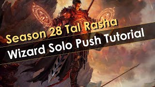 Tal Rasha Meteor Wizard Solo GR 150 Push Tutorial - Diablo 3 Season 28