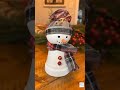 DIY Clay Pot Snowman ⛄️