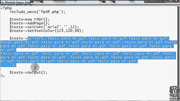 Funciones Text, Write e Image - FPDF