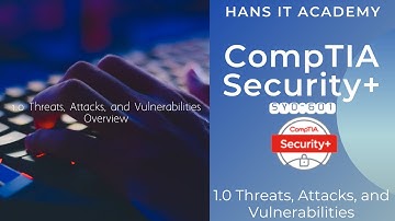 Domain 1: Threats, Attacks, and Vulnerabilities: Domain Overview - CompTIA Security+ SY0 601
