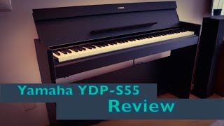 Yamaha YDP-S55 - Estudar piano com estilo!!! - Review em PORTUGUÊS