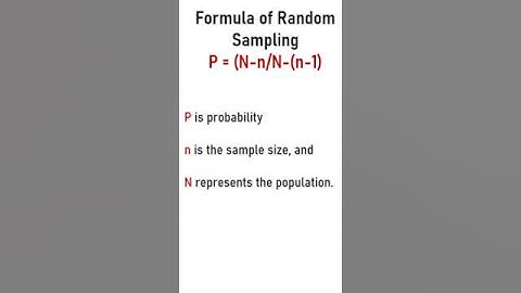 Random Sampling Method