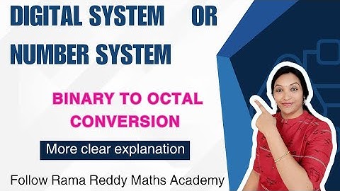 Binary to Octal Conversion in Telugu