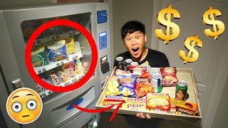 Buying Everything Experiment VENDING MACHINE HACKS TO GET FREE SNACKS!!!!!