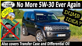 No more 5W30 ever again  Land Rover Discovery 4  Transfer Case and Diff oil change