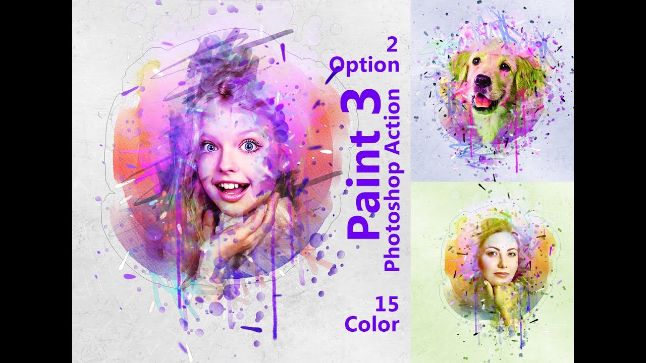 Paint Photoshop Action 3 Advance tips - YouTube