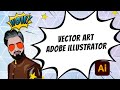 vector portrait adobe illustrator tutorial 2022