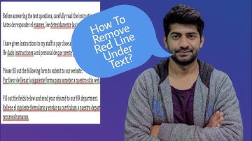 How to remove red line under text in MS Word | How to remove red line in MS power point