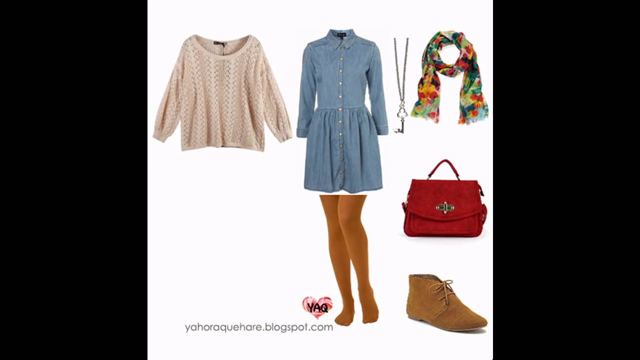 Las últimas tendencias en moda Como combinar un vestido de mezclilla -  YouTube