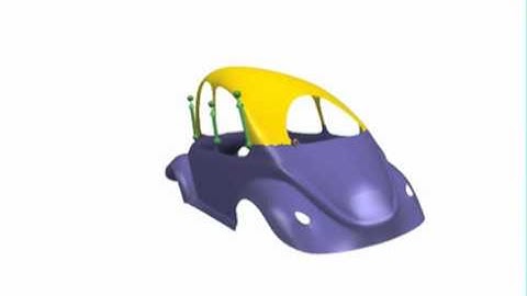 Mixed Finite Elements for Variational Surface Modeling: Beetle curve