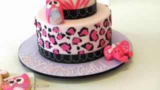 Keren  Leopard \& Zebra Print Baby Shower Cake  !!! Cool