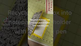 Upcycled Notepad post it note holder