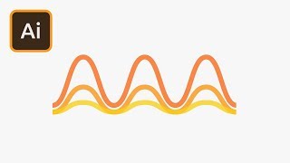 Wavy Lines in Illustrator | 2 Minute Tutorial screenshot 2