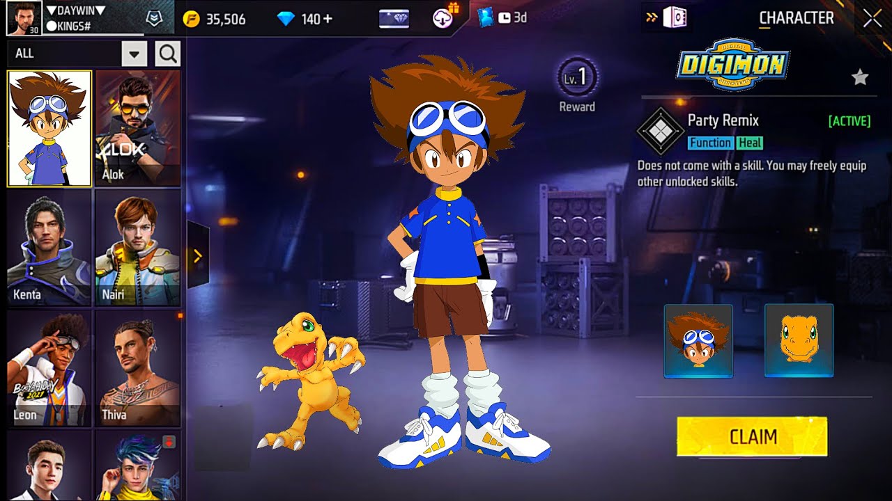 ADVENCE SERVER ✔ NEW CHARACTER 😱 DIGIMON 🔥 FREE FIRE