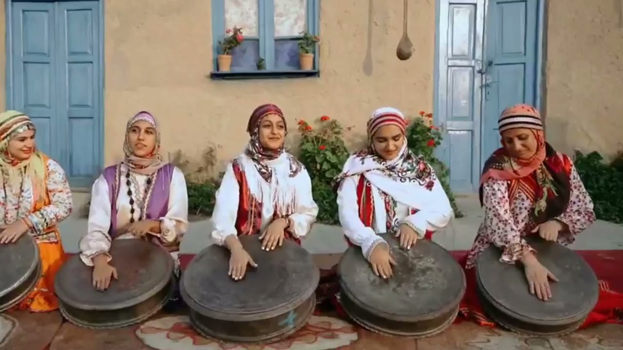Persian Folk Music Mazandarani Tambourine Players