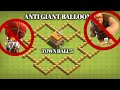 Town hall 5 base anti giant and balloon