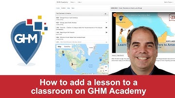 How to add a lesson to a classroom on GHM Academy