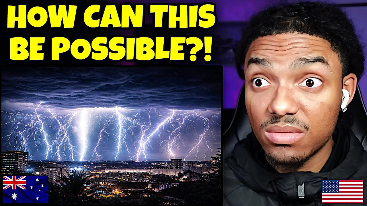 AMERICAN REACTS to Australia’s CRAZIEST Lightning Ever Caught on Camera