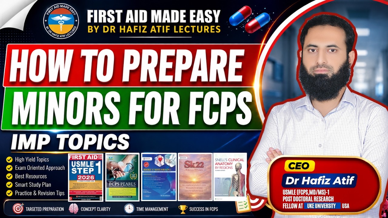 How to Prepare Minors Systems | Dr Hafiz Atif | FCPS-1 July Attempt| Important Topics |FAME Platform