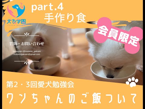 第２・３回愛犬勉強会（ご飯について）part.4 手作り食について