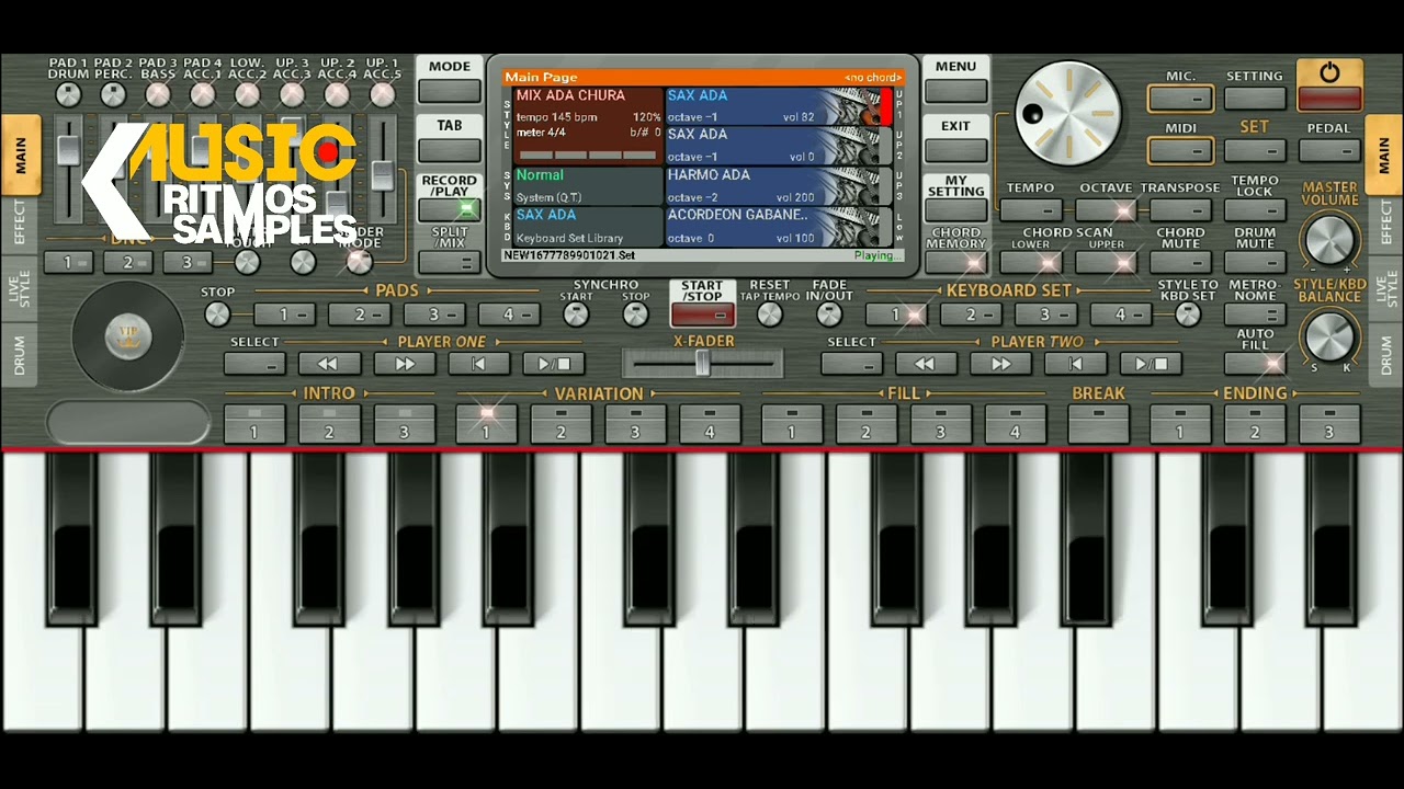 RITMOS Y SAMPLES PARA ORG APP ANDROID