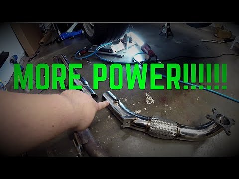  MK6  GTI  ARM  Motorsports  Downpipe  Install YouTube