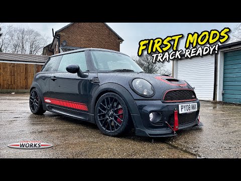 THE JCW MINI COOPER S GETS ITS SICK FIRST MODS *TRACK WEAPON*