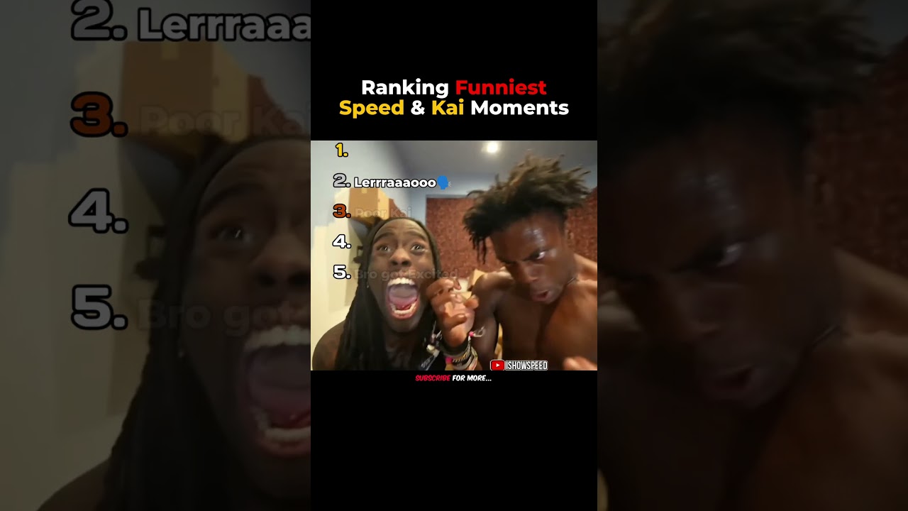 Top 5 Funniest Speed & Kai Moments 😂 #shorts #ishowspeed #kaicenat