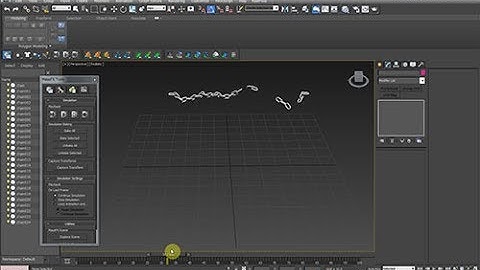 Creating chains using MassFX kinematic