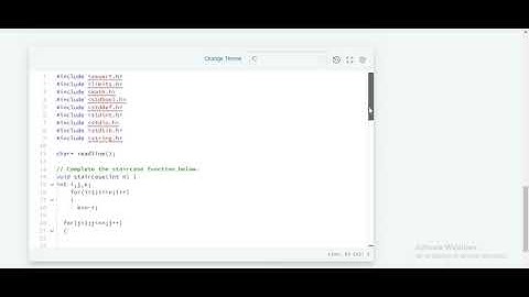staircase | hackerrank solution in c