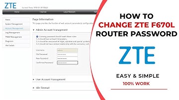 How to Change ZTE Router Login Password