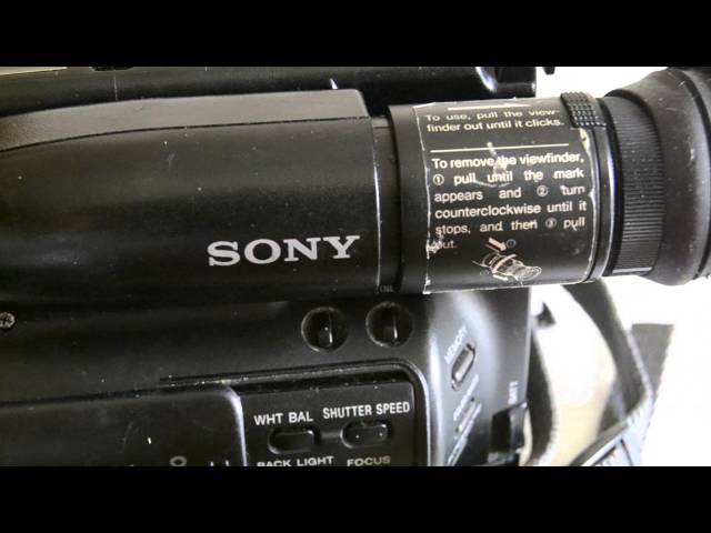 review - videocamera sony CCD-TR75E - YouTube
