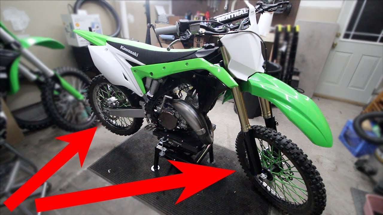 dal tjene build $10,000 2018 KX125 BUILD REVEAL!!! - YouTube