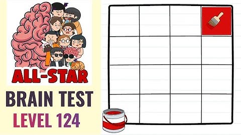 Brain Test All Star Level 124 | You must paint it all red | Walkthrough