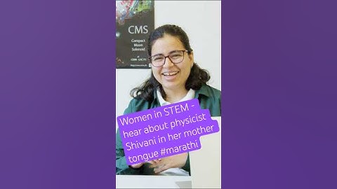 Meet Shivani, who studies #darkmatter at the CMS Experiment @CERN! #womeninstem #science