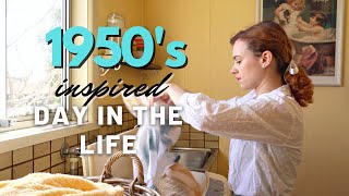 A 1950's Inspired Day in my Life | Cooking, Cleaning and Makingover a Bedroom