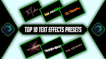 Top 10 Alight Motion Text Presets You MUST Try in 2025! 🔥 Part 2