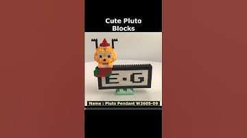 Pluto Hang on Pendant W2605-09 Mini Blocks Preview #lego #brick #miniblock #nanoblock