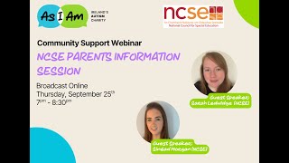 NCSE Parents Information Session