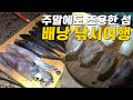 주말에도 조용한 섬에서 20kg 배낭낚시여행 / 초밥과 파스타