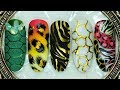 Diseño de UÑAS ANIMAL PRINT #quedateencasa - nail art animal print - amazing nail art compilation