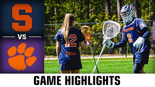 Syracuse vs. Clemson Game Highlights | 2024 ACC Women's Lacrosse