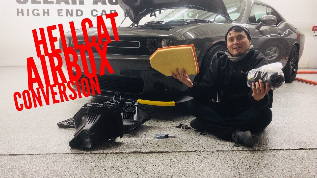 How To Scat Pack To Hellcat Air Intake Conversion Youtube