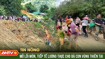 Hàng trăm người vượt núi sạt lở, tiếp tế lương thực cho bà con bị cô lập tại Quảng Ngãi | ANTV